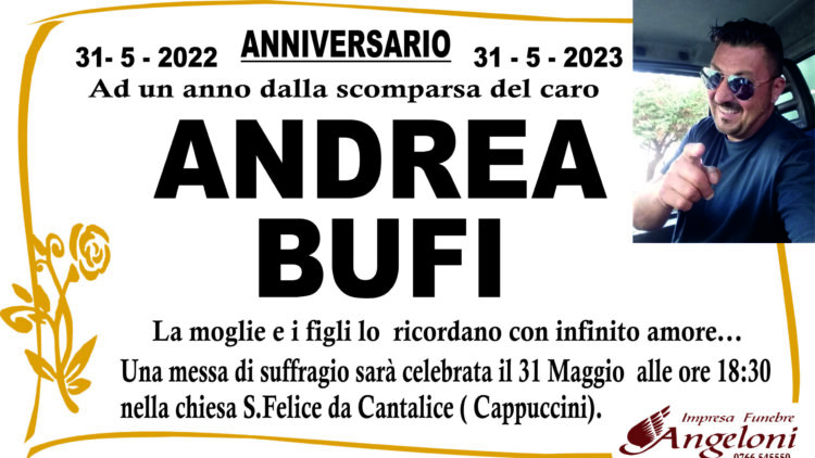 ANNIVERSARIO BUFI ANDREA