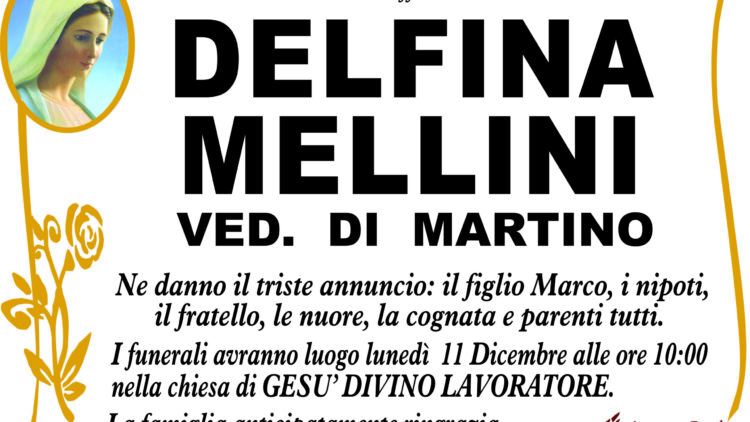 NECROLOGIO MELLINI DELFINA