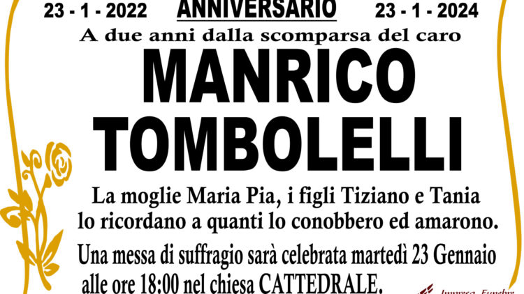 ANNIVERSARIO TOMBOLELLI MANRICO